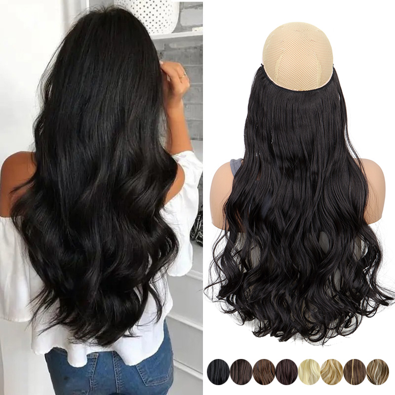 Tippet Line - 20 Polegada extensões de cabelo sintético